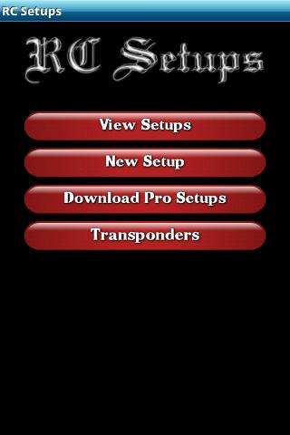 RC Setups Screen 1