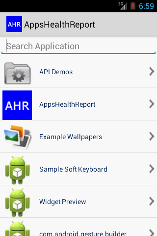 Application Health Report