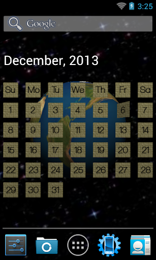 3D Calendar Live Wallpaper