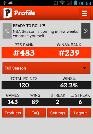 Fantasy Basketball PickEm