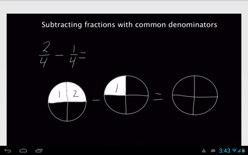 Subtract Fractions Like Denom