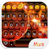 Mars Love Emoji Keyboard Theme