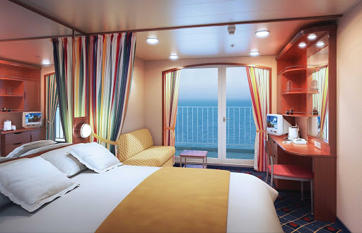 Norwegian-Sun-Balcony-Stateroom - Check into a Balcony Stateroom on  Norwegian Sun and get unparalleled views from your private balcony.