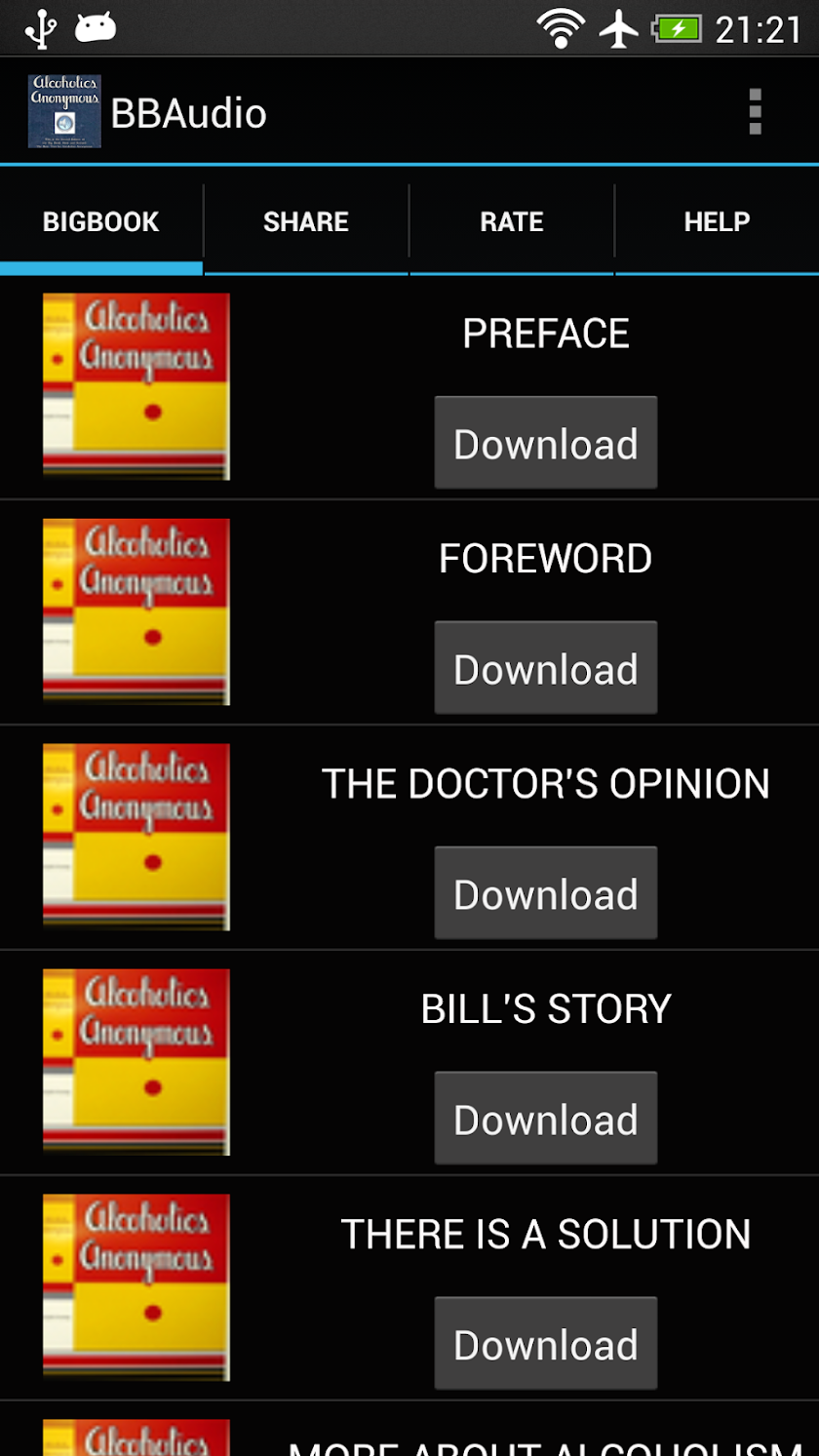 The Big Book Audio Screen 1