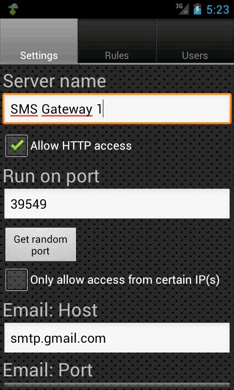 SMS Gateway Ultimate Pro Screen 2