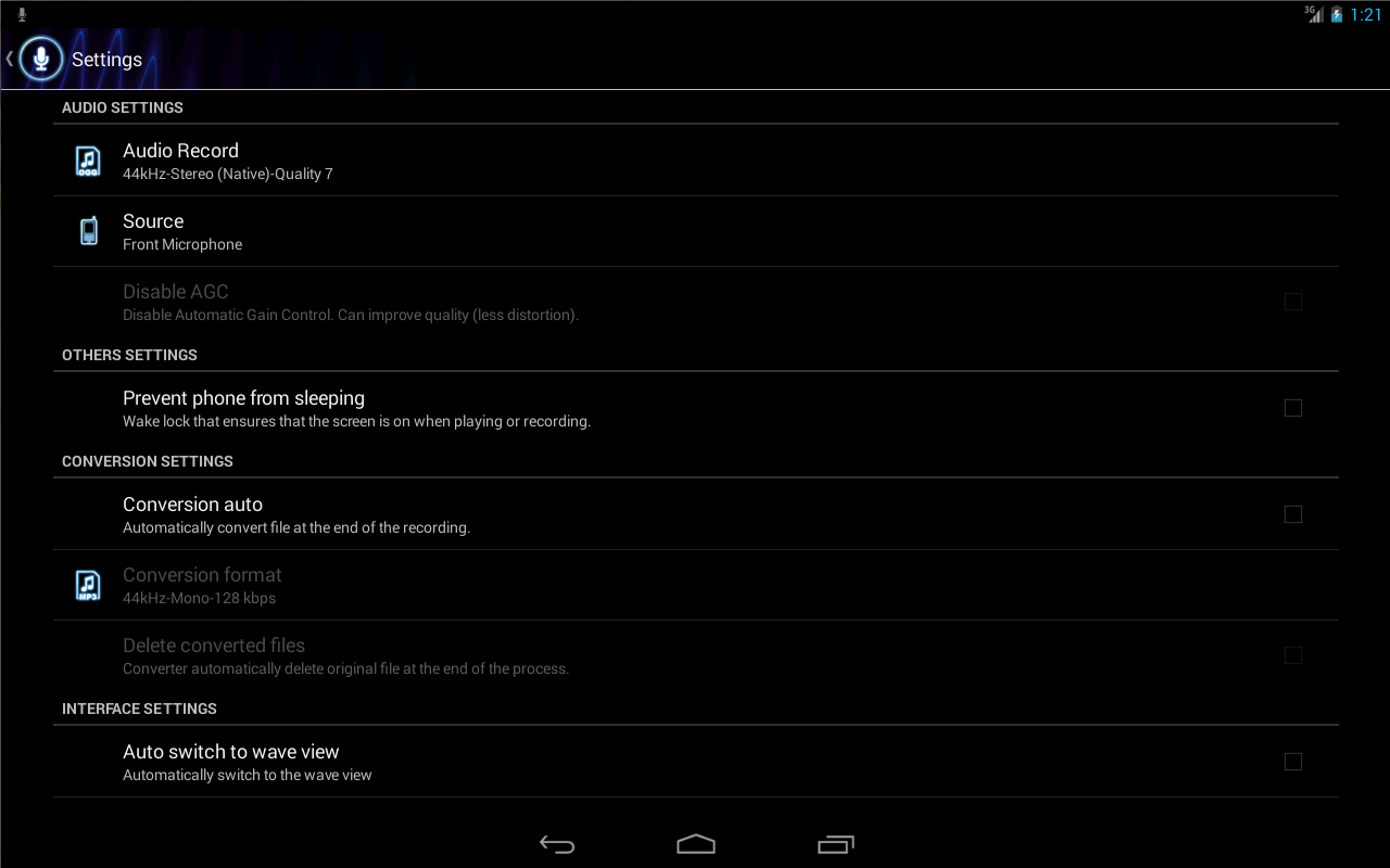 RecForge II Pro Audio Recorder - screenshot