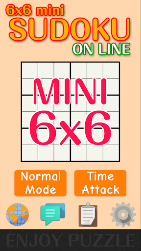 6x6 mini Sudoku Puzzle ON LINE