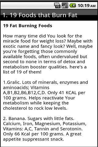 【免費健康App】Foods That Burn Fat-APP點子