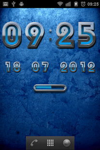 BLUE Digital Clock - náhled