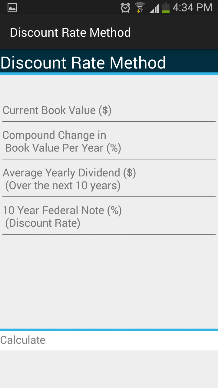 Intrinsic Value Calculator Screen 2
