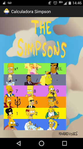 Calculadora Botonera Simpson