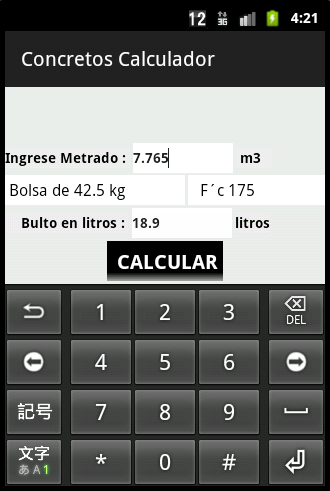 Concretos Calculador