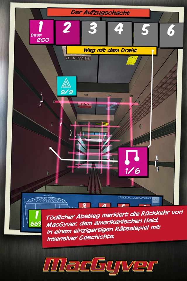 Android application MacGyver Deadly Descent screenshort