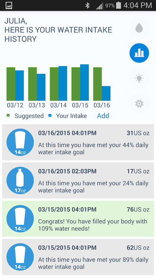    WaterMinder®- screenshot  