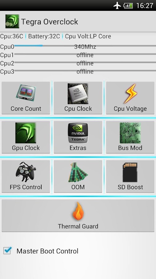  Tegra Overclock v1.6.0a Apk