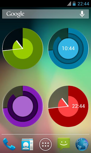 Holo Clock Widget