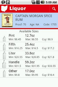 Ohio Liquor Prices Free screenshot 0