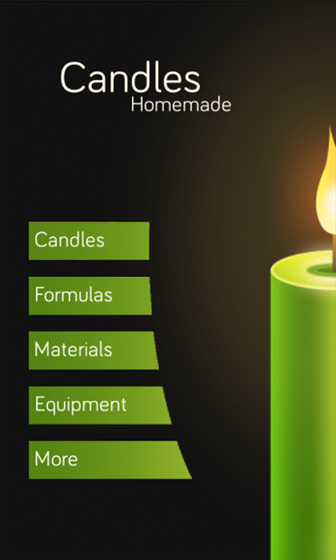 Android application Candles homemade screenshort