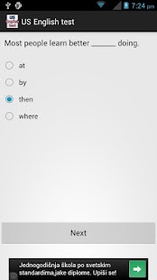 Free US English test APK for Android
