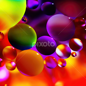 Candy Planets by Carole Pallier  - Abstract Macro