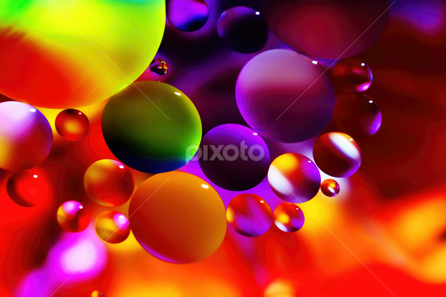 Candy Planets by Carole Pallier  - Abstract Macro