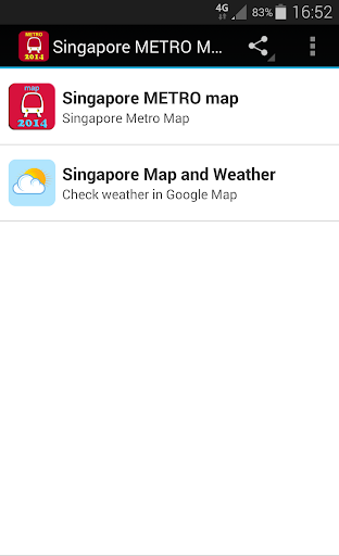 Singapore METRO Map 2015