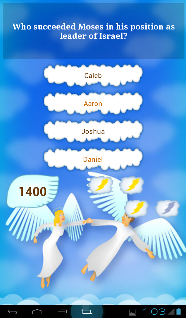 Hallelujah Bible Quiz Screen 2