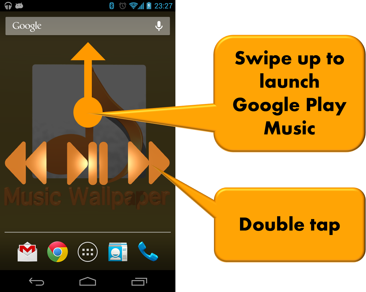 Android application Music Wallpaper: Album Art screenshort