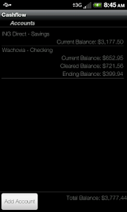Cashflow screenshot for Android