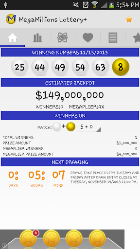 Mega Millions Lottery Board