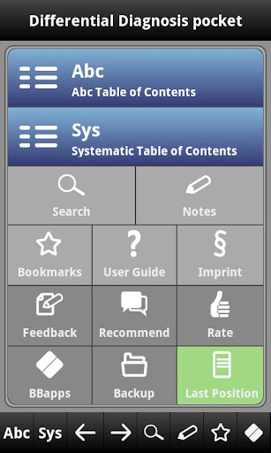 Differential Diagnosis pocket