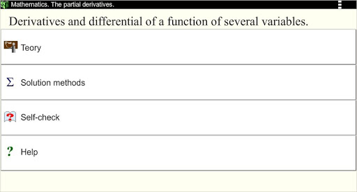 Partial derivatives. Math.