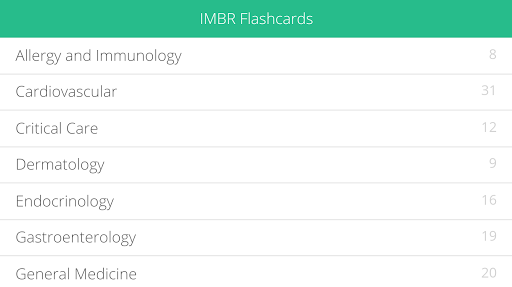 ACP Flashcards: IMBR