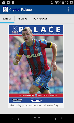 Crystal Palace FC programmes