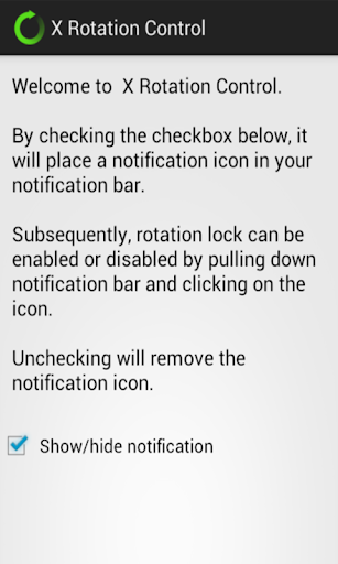 X Rotation Control