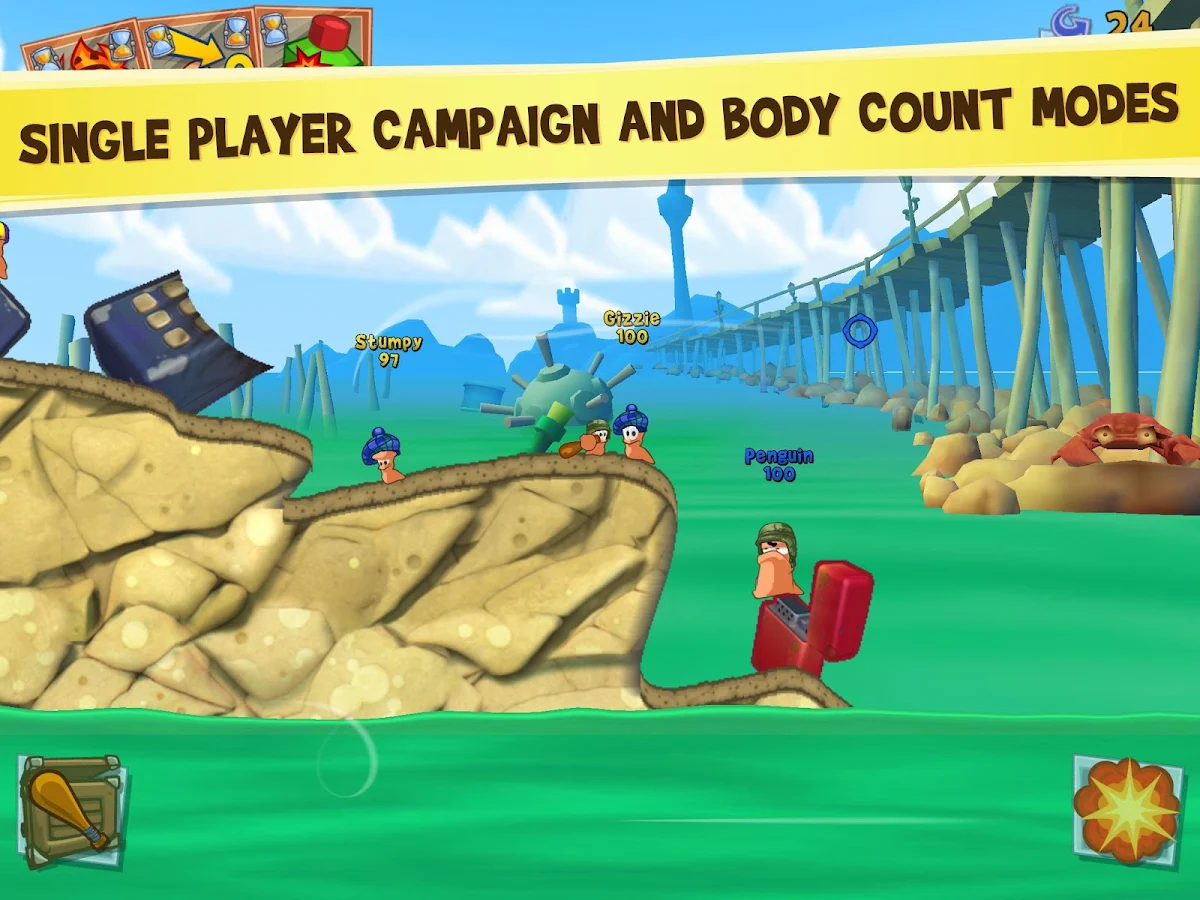 Worms 3 - Captura de pantalla
