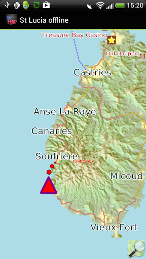 St. Lucia offline map