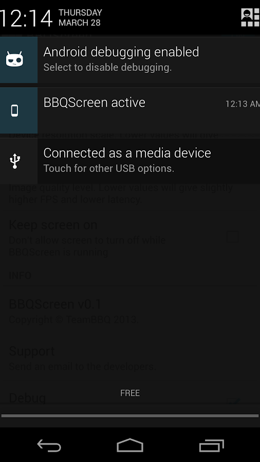 BBQScreen Remote Control - screenshot