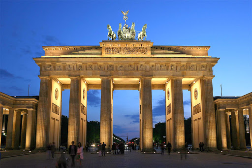 Brandenburg-Gate-Berlin - The Brandenburg Gate in the Moabit section of Berlin is a former city gate, rebuilt in the late 1700s as a neoclassical triumphal arch. It's one of Germany's best-known landmarks.