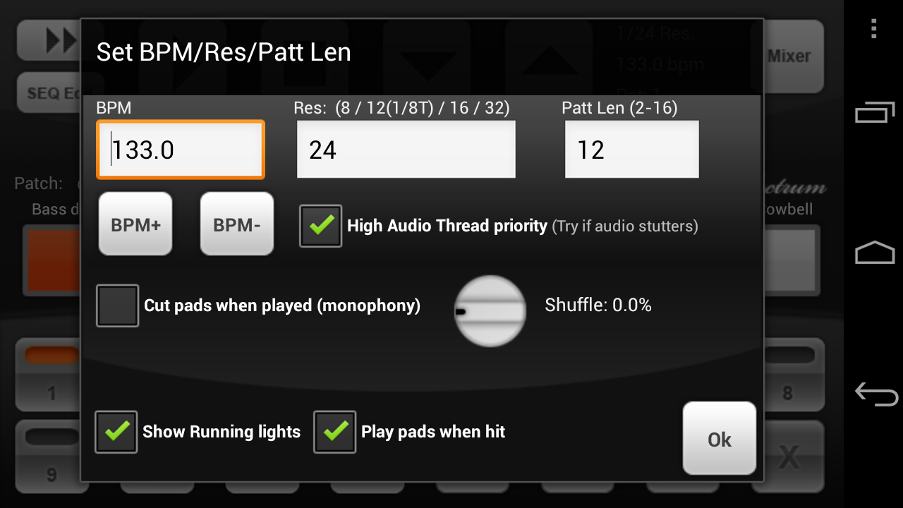 Electrum Drum Machine/Sampler - screenshot