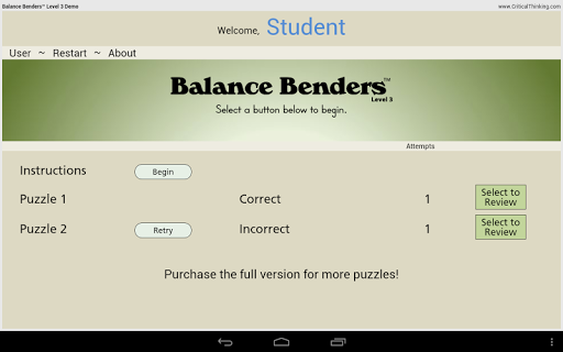 【免費教育App】Balance Benders™ Level 3 Demo-APP點子