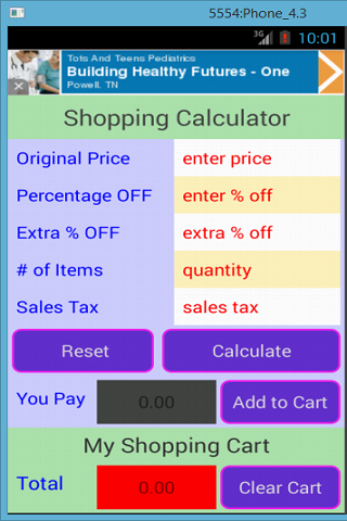 Shopping Calculator