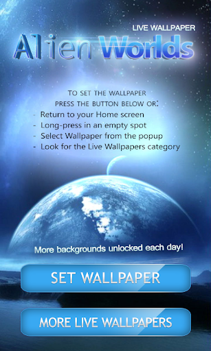 Alien Worlds Live Wallpaper