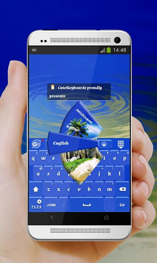 藍色天堂 GO Keyboard Theme