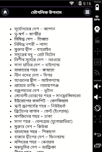 সাধারণ জ্ঞান আন্তর্জাতিক বিষয়