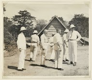 Genodigden op het terrein