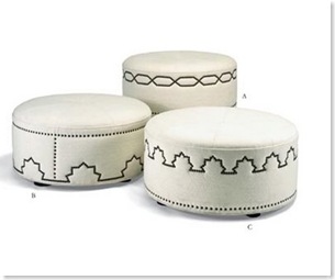 Tangier hassock michaelbermanlimited  ottomans