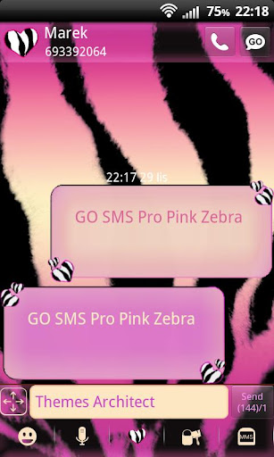 免費下載個人化APP|SMS ProのピンクのシマウマのGO app開箱文|APP開箱王