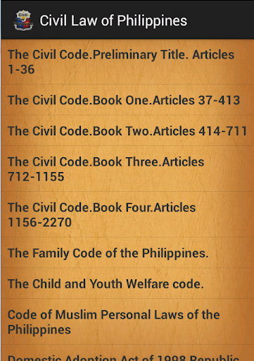 Civil law of Philippines