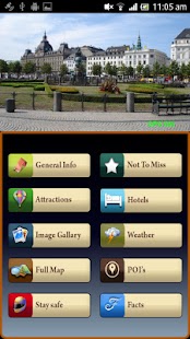 Android application Copenhagen Offline Map Guide screenshot